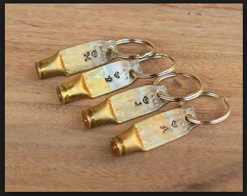 veterans day gifts brass bullet Key rings