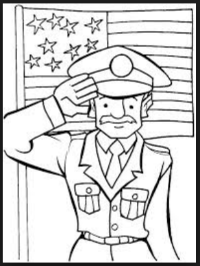 happy veterans day coloring Pages